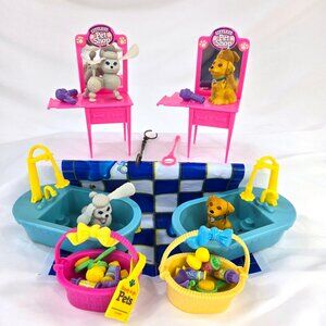 Vintage 1993 Kenner Littlest Pet Shop Splash Happy Puppies 2 SETS